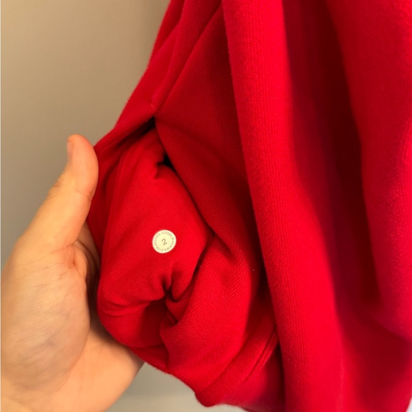 Lululemon Dark Red Scuba Full Zip Jacket Size 2 Unworn and Unwashed no tag - Picture 3 of 7